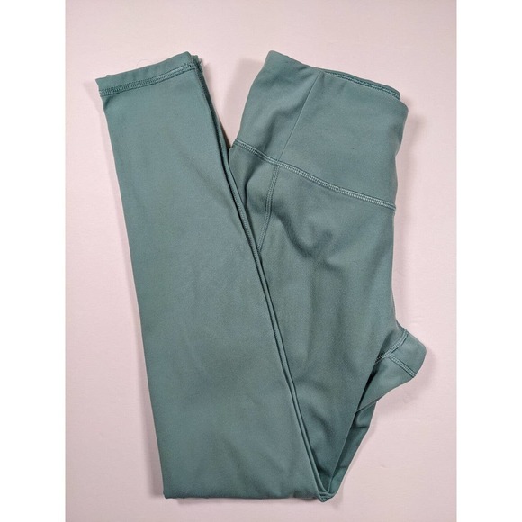 Calia Mid Rise Leggings Light Green Blue XS Pocket Stretch Pull On Skinny Soft - Picture 1 of 5